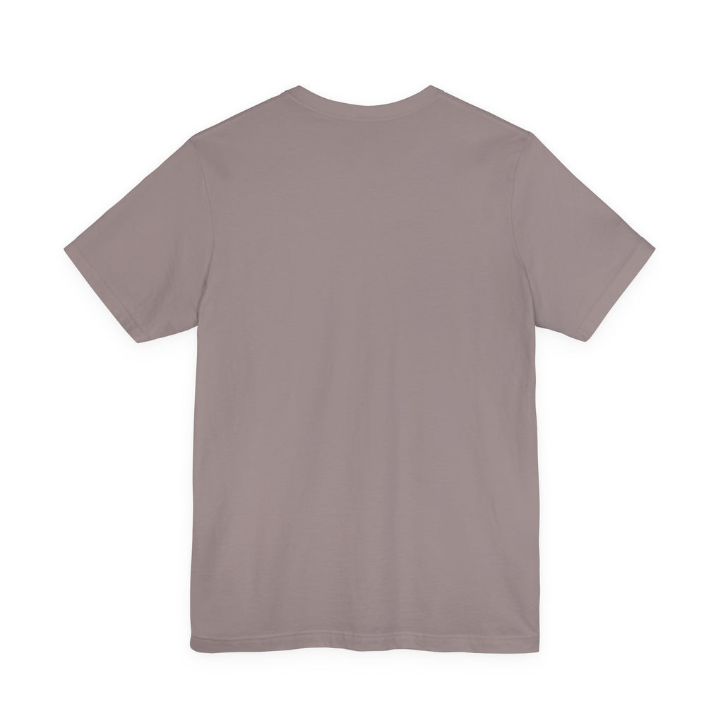 back view of brown t-shirt on a white background