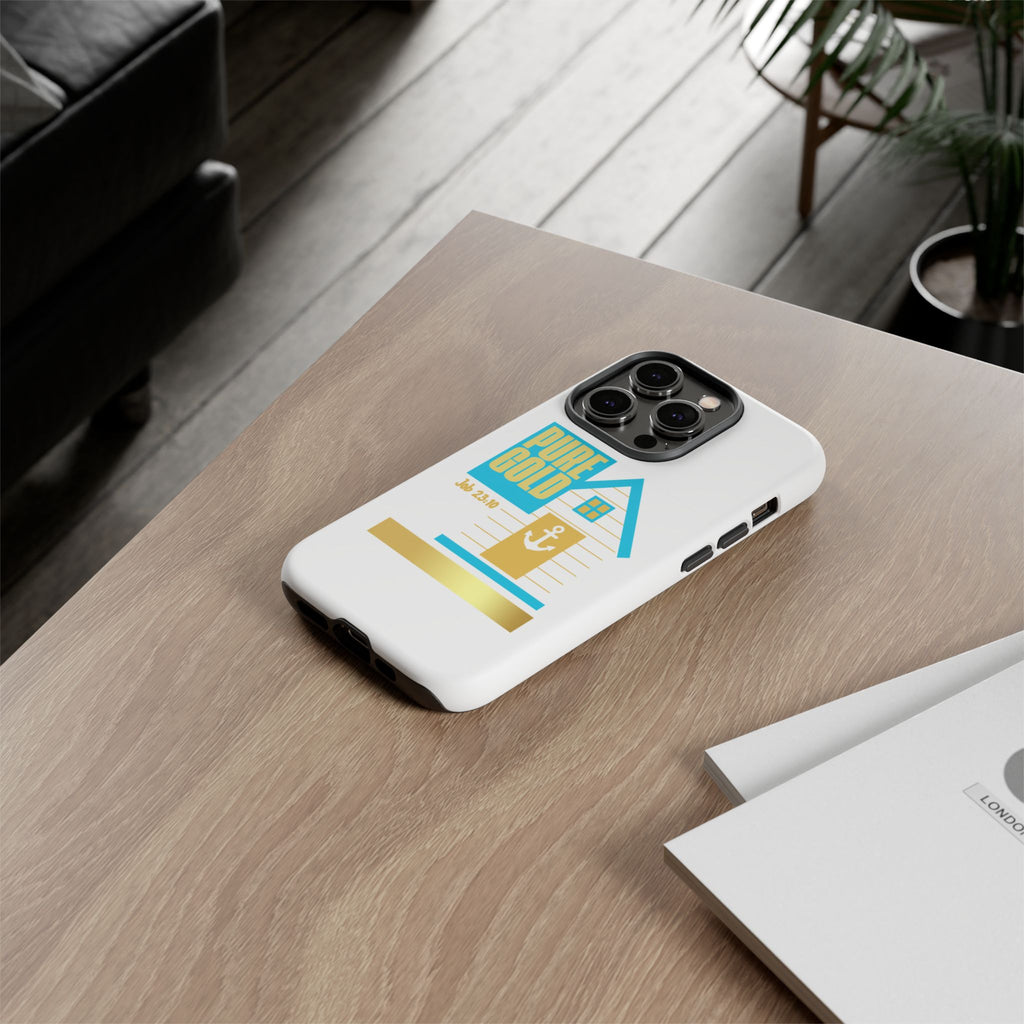 "Pure Gold" (Job 23:10) Tough Phone Case