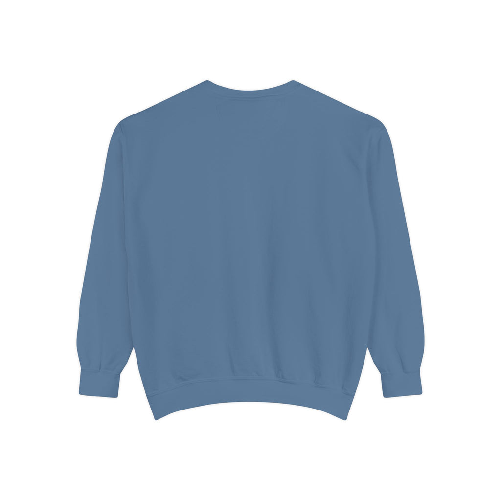 back view of Blue sweatshirt on a white background