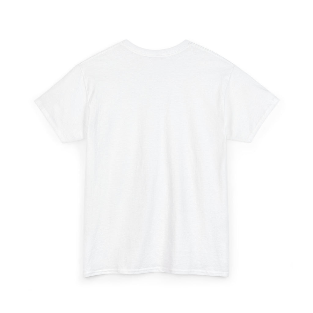 back of White t-shirt on a white background