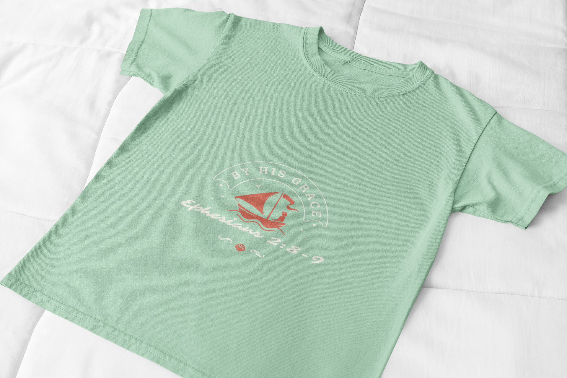 Ephesians 2:8-9 By His Grace – Unisex Christian Faith Tee