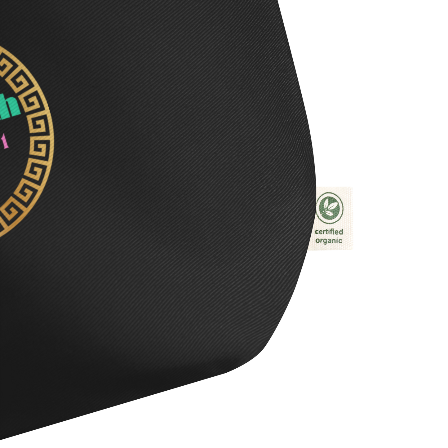 Hallelujah Psalm 113:1 (with Green and Pink Letters)-Large Organic Tote